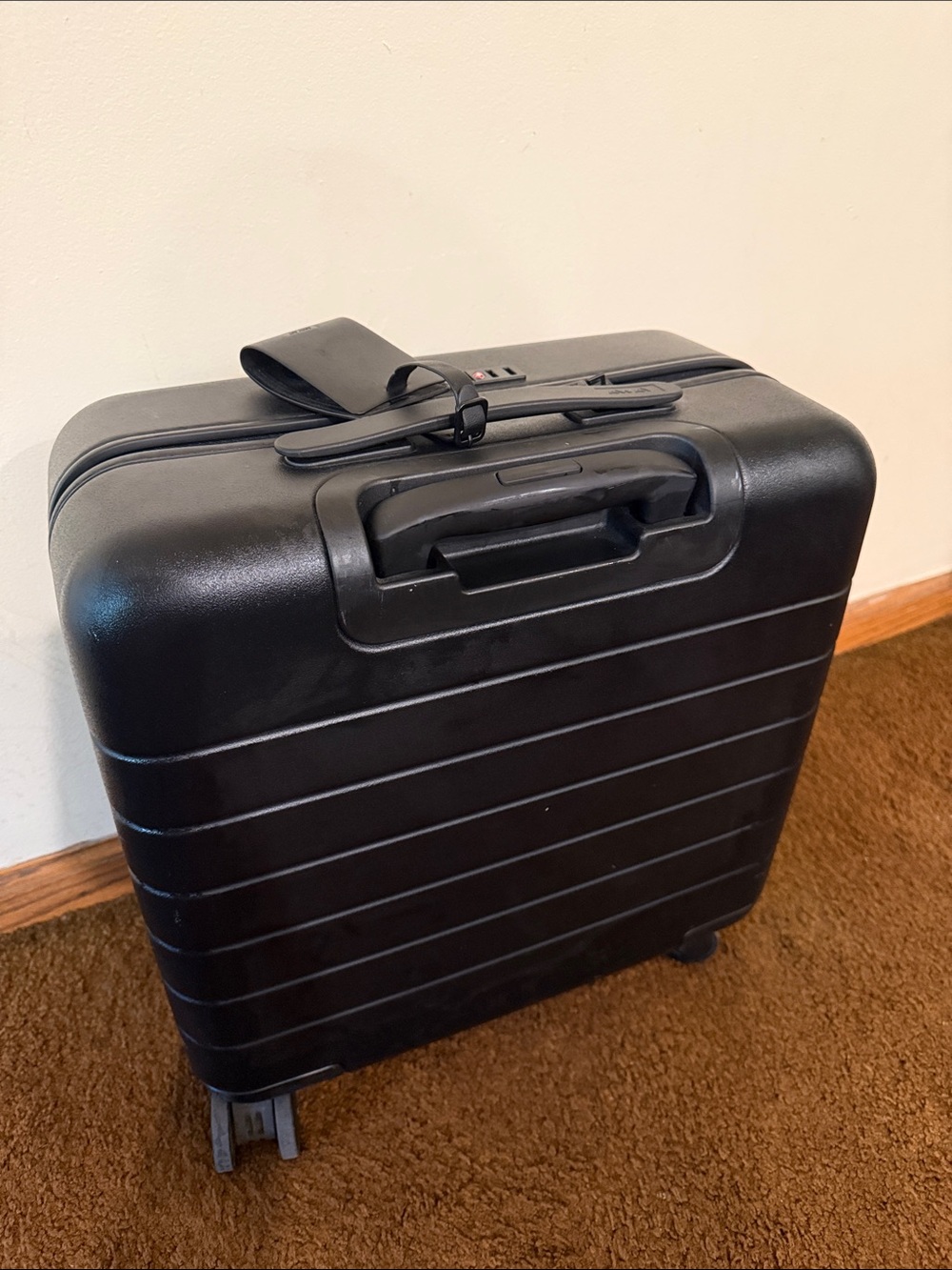 Away Black Compact Carry-On with Front Zip Pocket - Picture 2 of 5